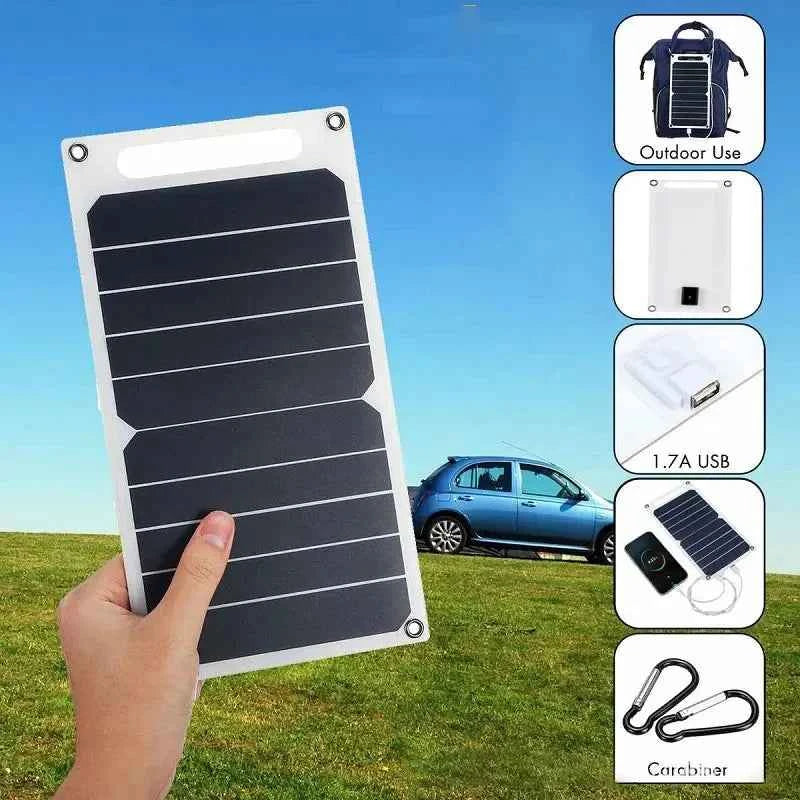 30W Solar Panel With USB. Waterproof. Outdoor  Portable Battery Charging Bank. Charging Panel 6.8V