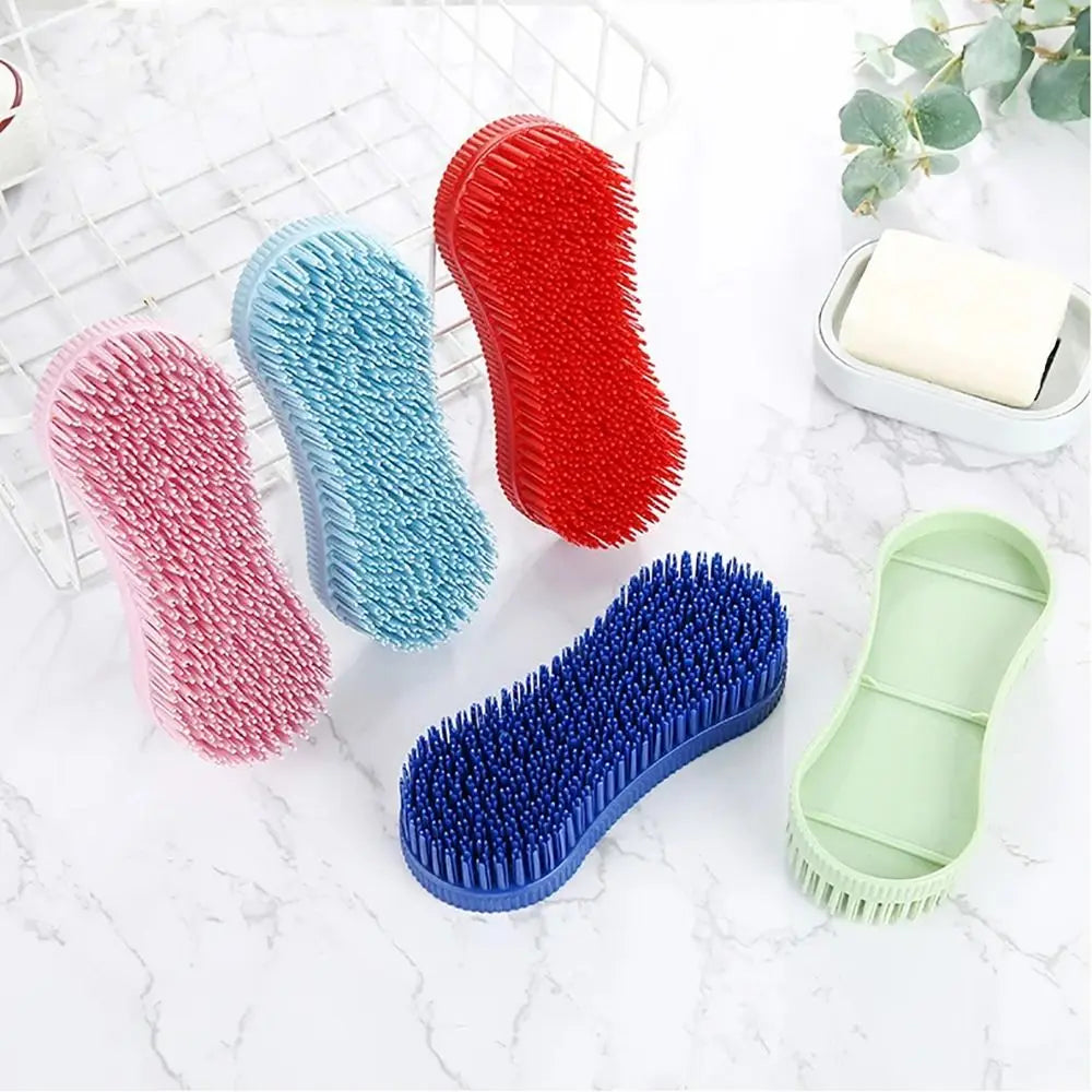 1Pcs Colorful Horse Grooming Brush. Silicone Plastic Horse Accessories .Hard Bristle Equestrian Massage Tool
