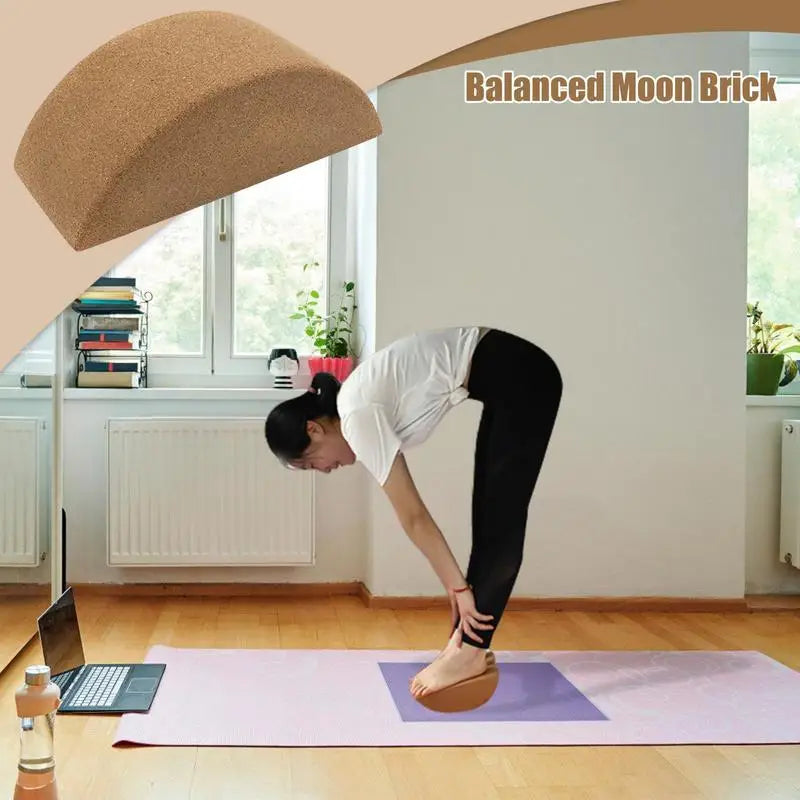 Yoga Exercise Bricks, Natural Cork. Dance Training Yoga Bricks. Indoor or Outdoor Sports Training.  Cork Blocks