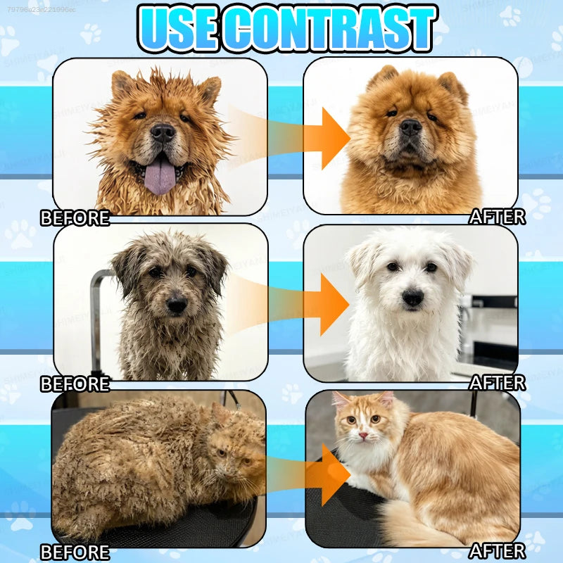 Pet Shampoo for Cats and Dogs, Gentle Plant Formula. Pet Bath Liquid, Moisturizing Pet Coat Cleanser, Pet Odor Removing Wash for Household Pet Grooming
