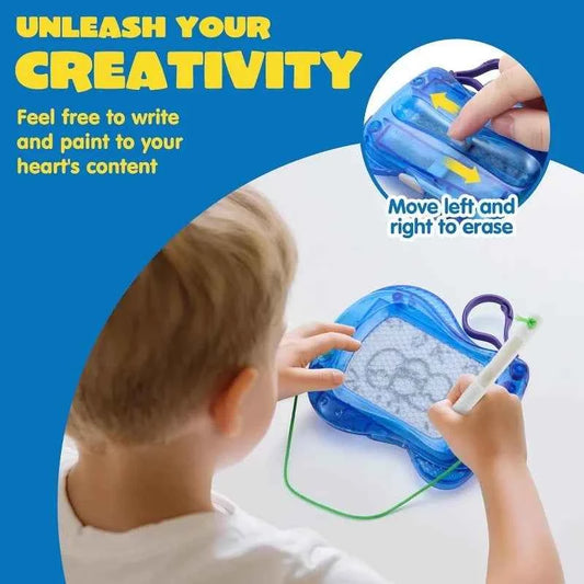 12 Pcs Mini Magnetic Drawing Board. 6 Different Color Erasable Keychain Drawing Boards. Writing Pad for Kids 8-12,