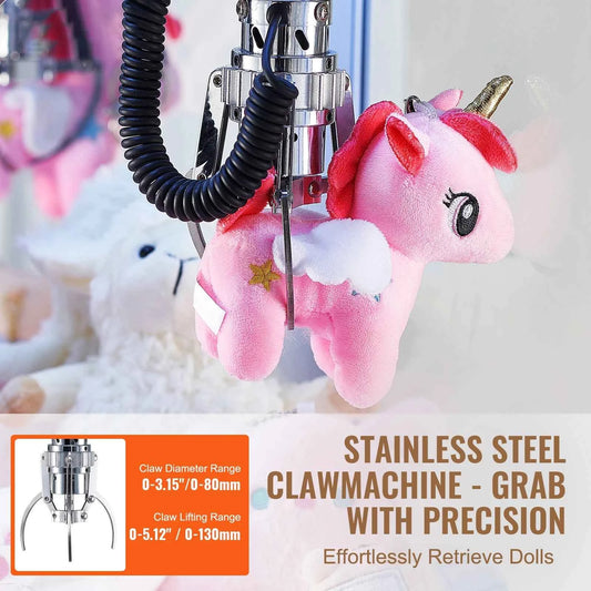 SucceBuy Claw Machine 0-3” Jaw Diameter 0-5” Jaw lifting Crane. Prize Grabber. Commercial Arcade Game Toys For Kids 7-12 years old